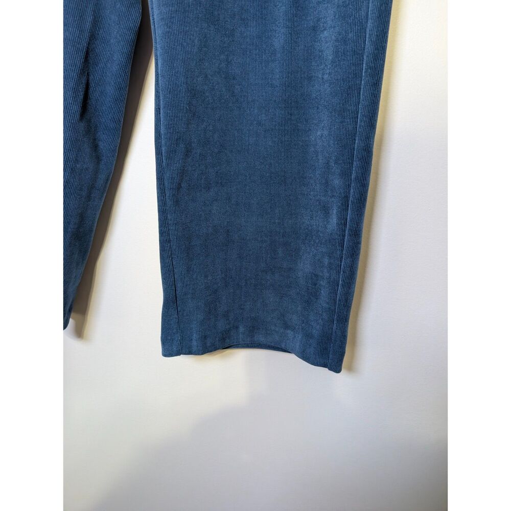 Liverpool LA Blue Velour Wide Leg Crop Pants XL NWT Pull On Cozy Loungewear - Picture 5 of 7
